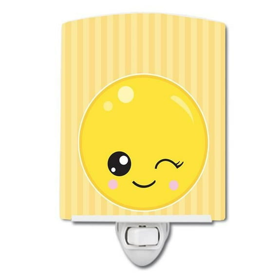 Carolines Treasures Winky Face Ceramic Night Light