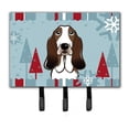 thumbnail image 1 of Carolines Treasures BB1739TH68 Winter Holiday Basset Hound Leash & Key Holder, 1 of 4