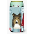 thumbnail image 1 of Carolines Treasures Winter Holiday Sheltie Tall Boy Beverage Insulator Hugger Tall Boy multicolor, 1 of 1