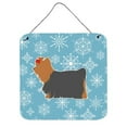 thumbnail image 1 of Carolines Treasures BB3534DS66 Winter Snowflake Yorkshire Terrier Yorkie Wall or Door Hanging Prints, 1 of 1