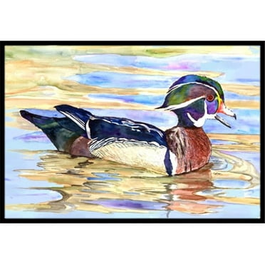 Carolines Treasures  Wood Duck Indoor or Outdoor Mat - 18 x 27 In.