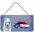 thumbnail image 1 of Carolines Treasures  Woof If You Love America White Standard Poodle Wall and Door Hanging Prints, 1 of 1