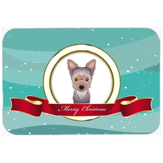 Carolines Treasures Yorkie Puppy Merry Christmas Mouse Pad