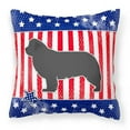 thumbnail image 1 of Carolines TreasuresPatriotic Newfoundland Square Decorative Outdoor Pillow, 1 of 4