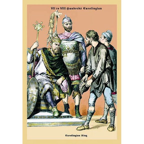 Carolingian King, 8th Century B.C. Fine art canvas print (20" x 30")