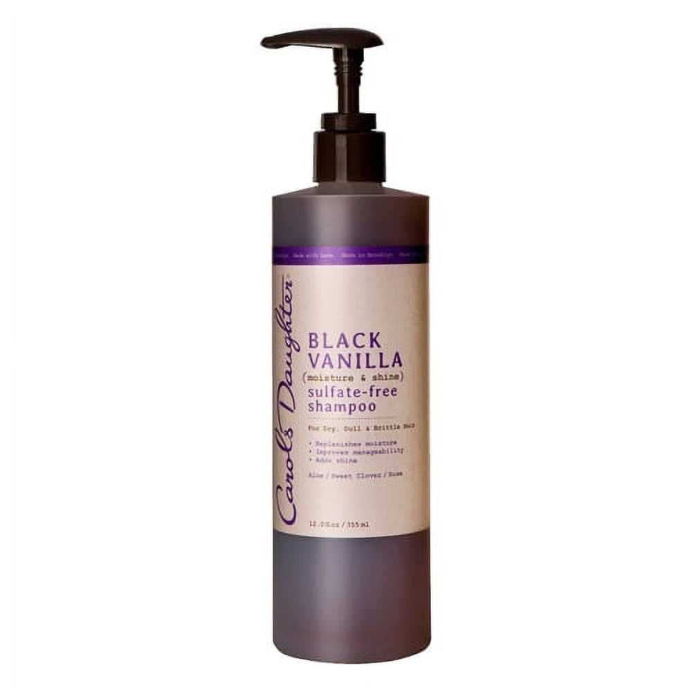 Carols Daughter Black Vanilla Moisture & Shine Sulfate-Free Shampoo 12 oz (Pack of 3)