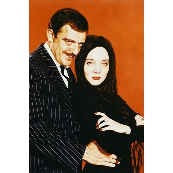 Carolyn Jones and John Astin in The Addams Family 24x36 Poster