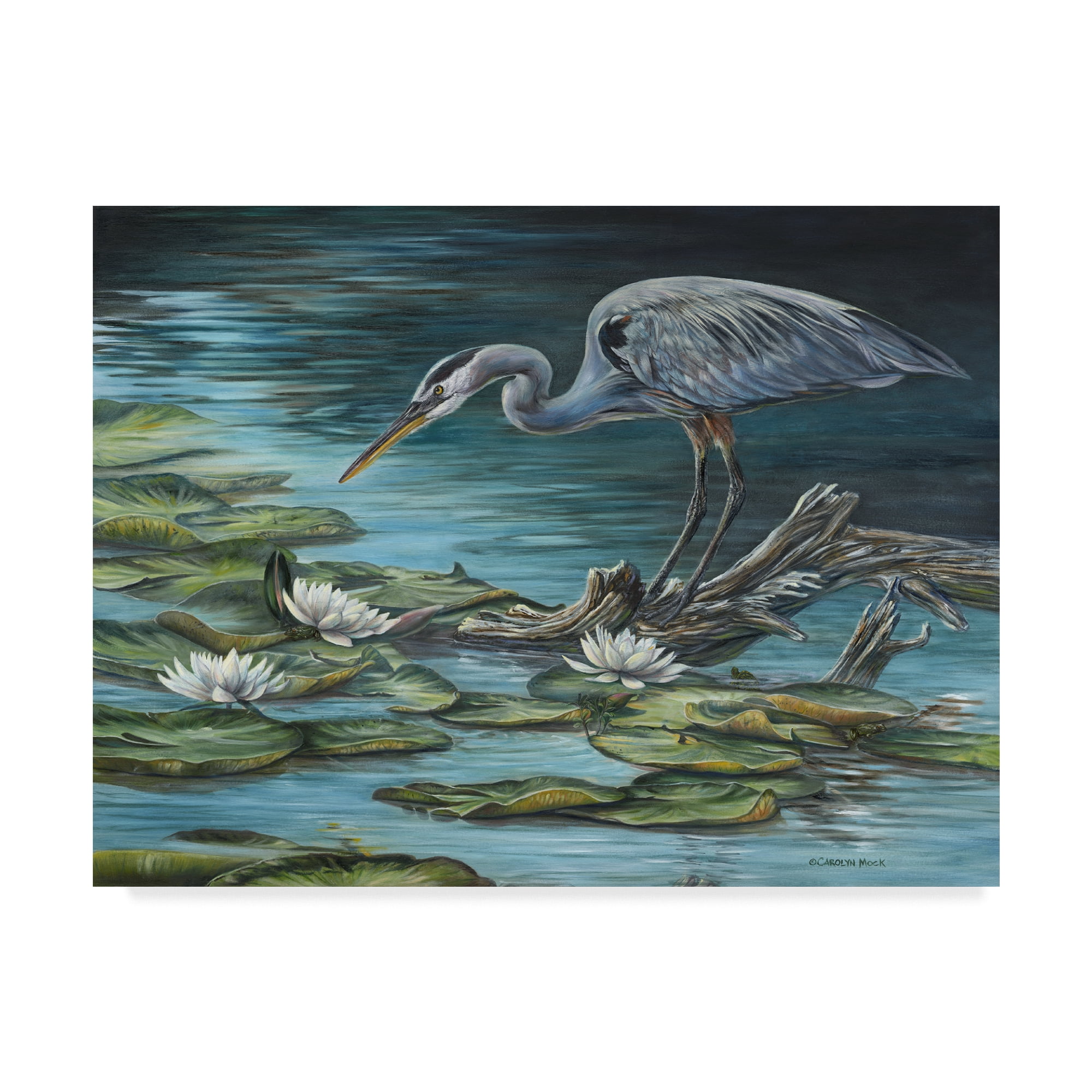 Carolyn Mock 'Heron Haven' Canvas Art