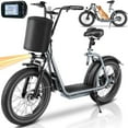 Caroma 48V 500W Adults Electric Scooter with Removable Seat, 3 Speeds