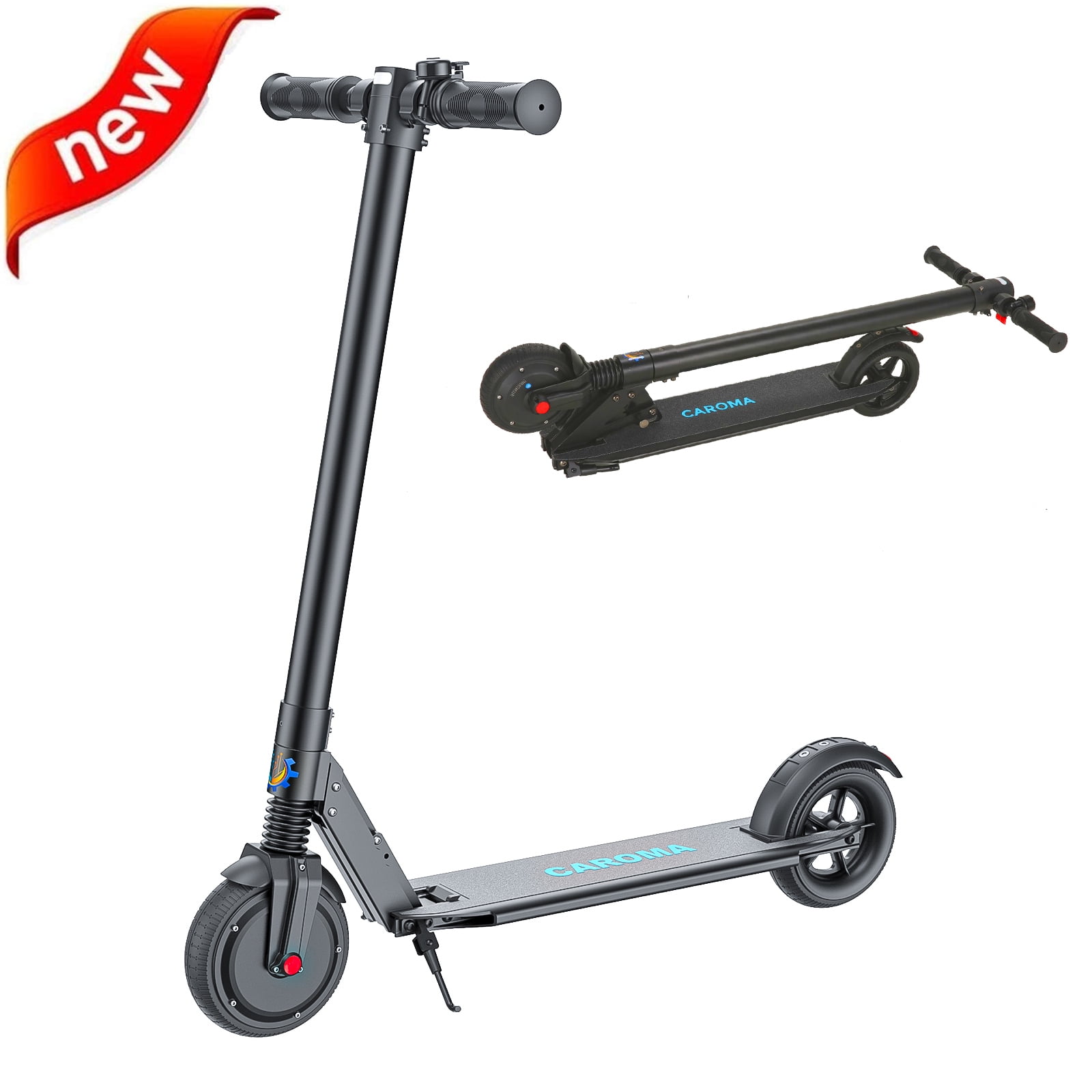 Caroma Adult Electric Scooter, 250W Motor, Max 15 Miles Range & 15.5Mph
