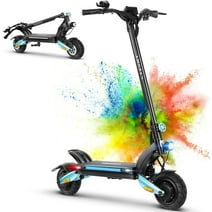 Caroma Electric Scooter Adults, 2600W Peak Motor Electric Scooter for Adults, 8.5" Road Tires, 36 MPH Max, 37 Miles Range Folding Electric Scooter with Dual Brakes & Suspension, Blue