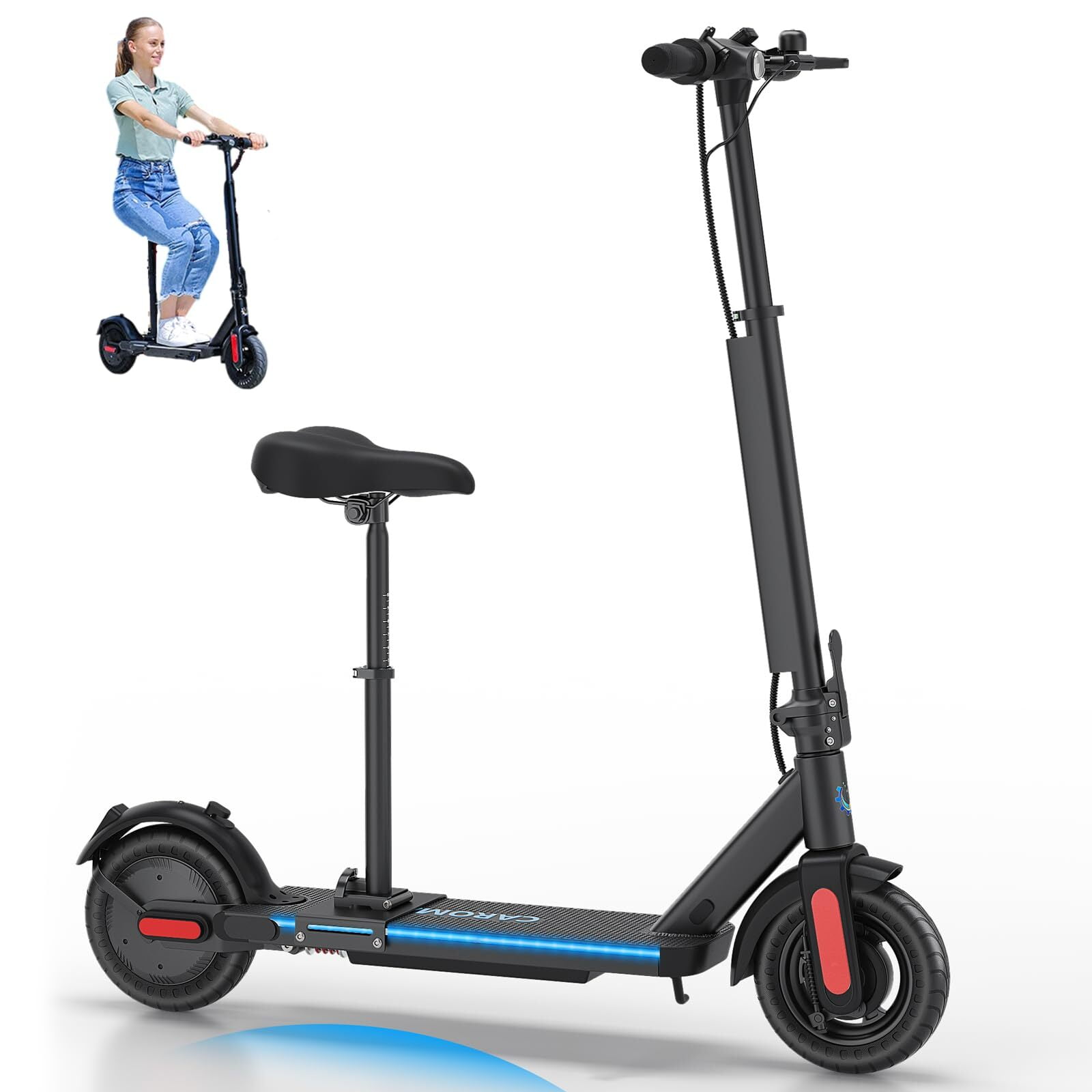 Caroma Electric Scooter for Adults 500W Electric Scooter Up to 25