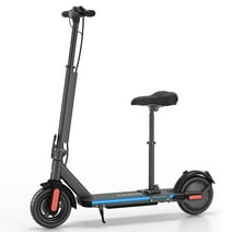 Caroma Electric Scooter for Adults, 500W Electric Scooter Up to 25 Miles & 20 MPH Foldable E Scooter Double Braking Electric Scooters for Commuter, 10" Tires Electric Scooter with Seat for Adult