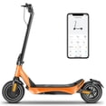 thumbnail image 1 of Electric Scooter with 10" Solid Tires, 850W Motor up to 25 MPH and 30 Miles Range, Folding Electric Scooter for Adults , Dual Braking System and App Control, Orange, 1 of 9