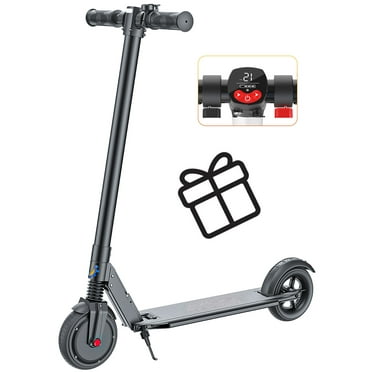 COBIZI Electric Scooter for Adults & Teens,15 Miles Range & 15 Mph, 250W Adult Electric Scooter with LED Display and Braking System, Foldable Commute E Scooter,Black