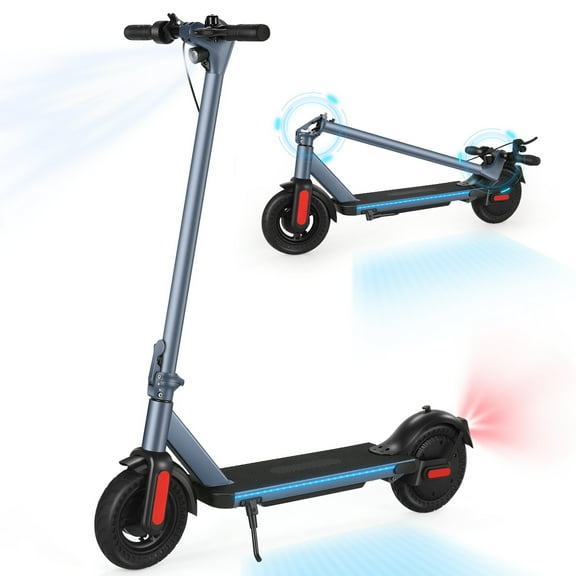 Caroma Electric Scooter for Adults, 20 Mph & 25 Miles Range, 10" Tires, 500W Commuter Motor Foldable Kick Scooters, Max Load 265 Lbs, Dark Blue