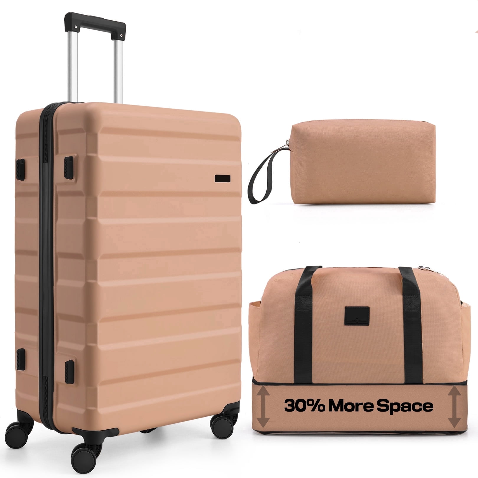 HOTEEL 3 Piece Carry On Luggage Sets,Lightweight Travel Suitcase Set with TSA Lock & Spinner Wheels