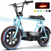 Caroma Peak 560W Electric Scooters with Seat,15Miles Range and 20mph Top Speed,16 Fat Tire ,Ebike for Adluts with Basket,UL2272