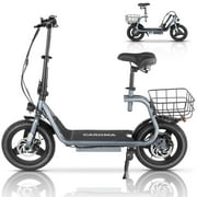 Caroma Peak 819W Electric Scooter with Seat 14" Tire, 25 Miles Range 20MPH Max Speed, Foldable Electric Scooter for Adults 300 LBS Max Load