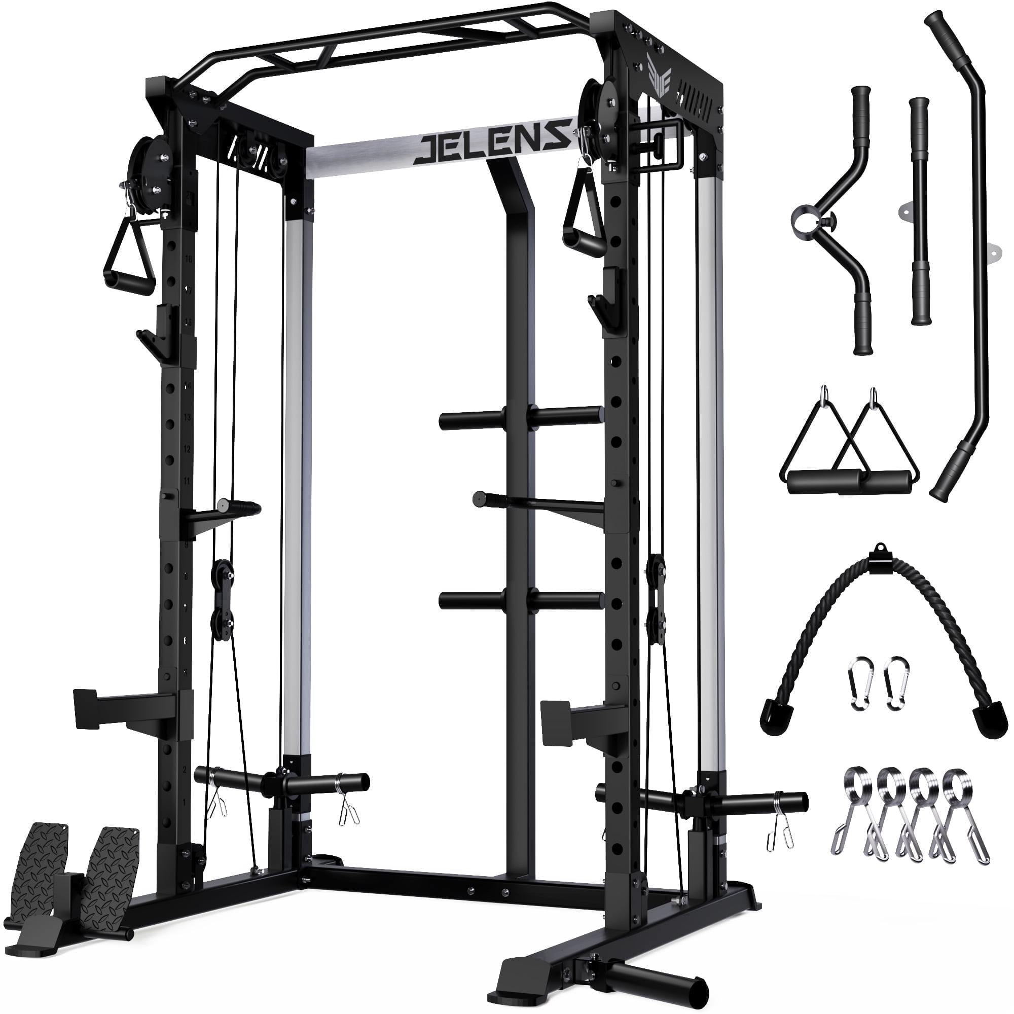 FORGEMUS Power Cage,2000LBS Multi-Function C21 Power Rack with