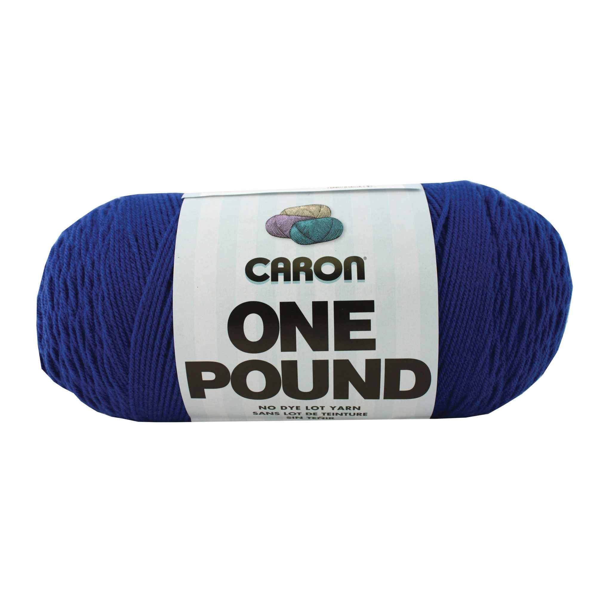 Caron Acrylic Dryable Machine Washable Yarn, 812 yd, Royalty, 1 lb ...