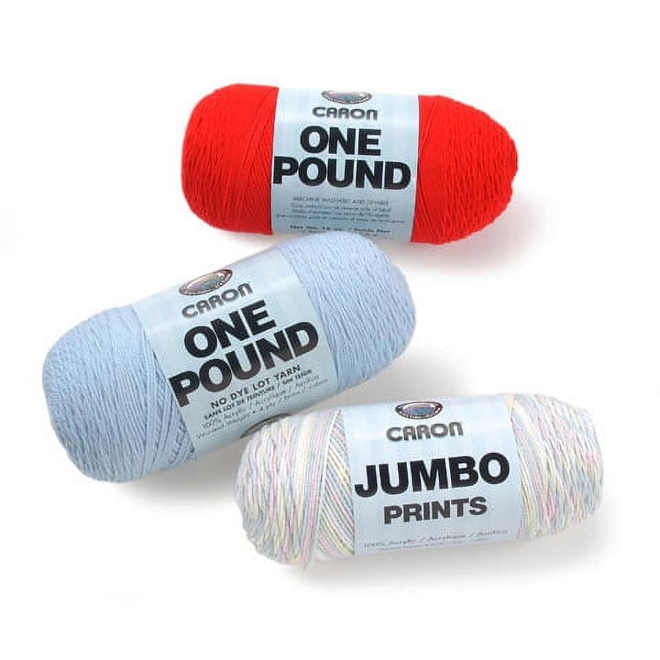 Caron Acrylic Dryable Machine Washable Yarn, 812 yd, Scarlet, 1 lb ...