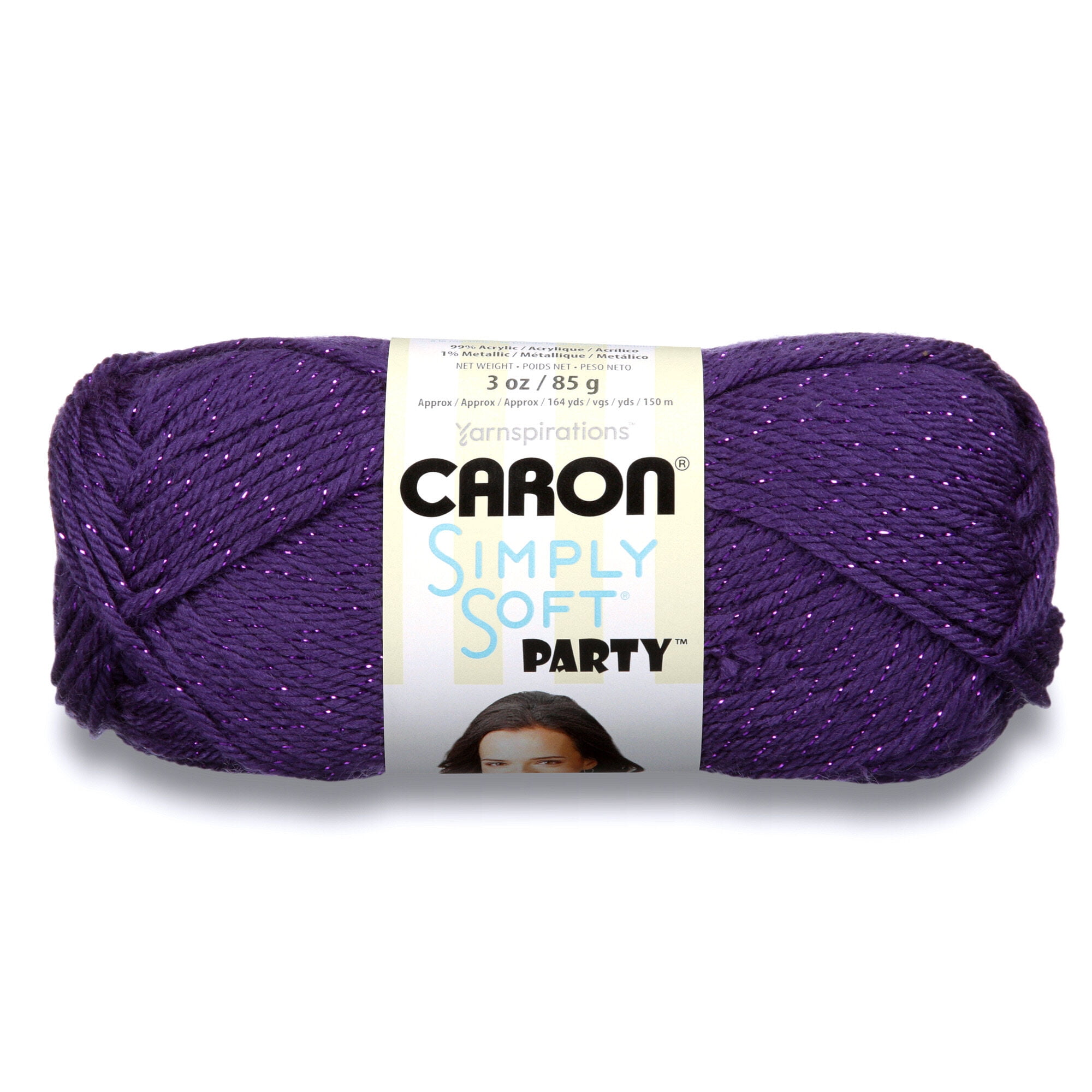 Caron SIMPLY SOFT Yarn 6 oz 315 yds - Iris Purple - Acrylic - Tony's  Restaurant in Alton, IL