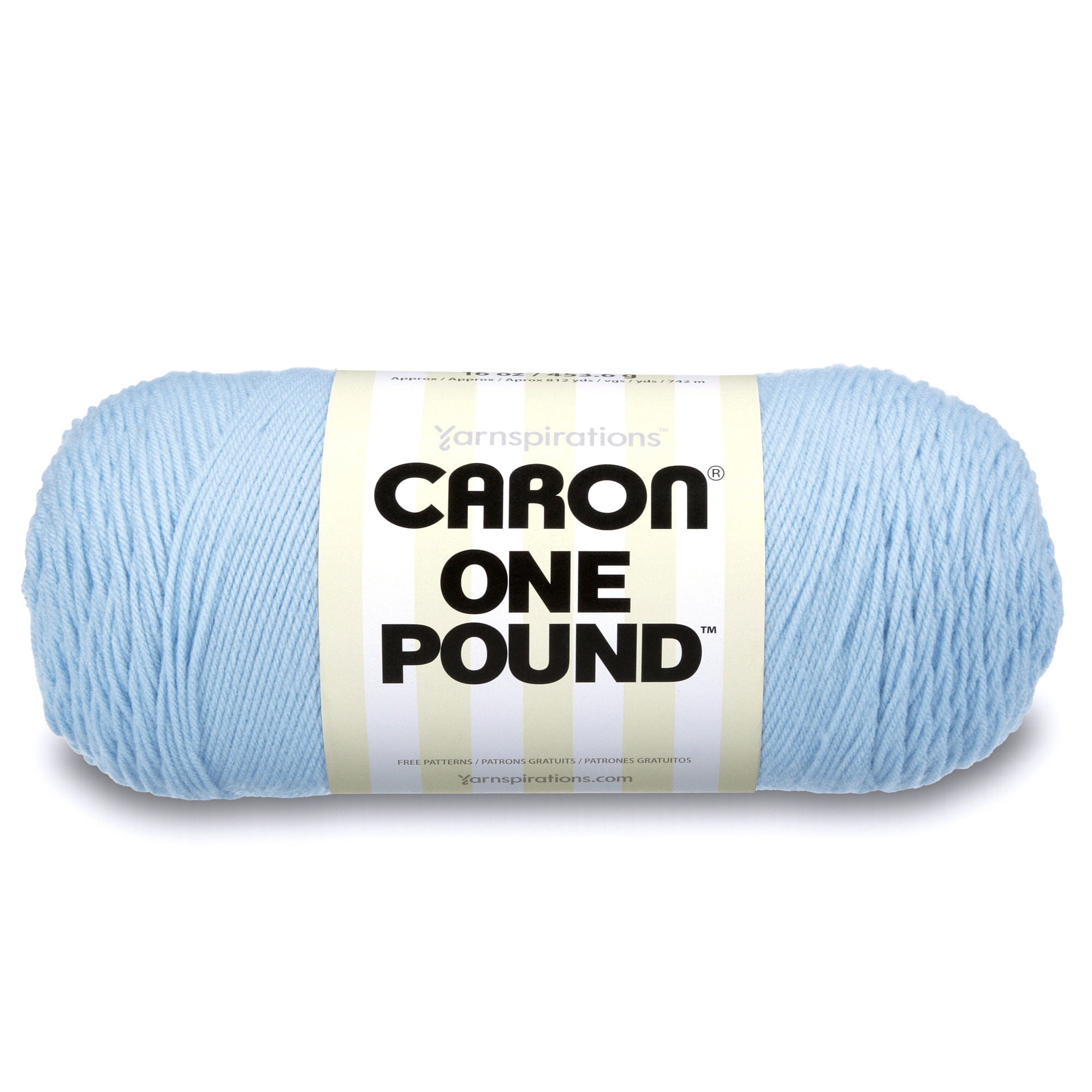 Caron Acrylic Yarn, Machine Washable and Dryable, 812 Yards, 1 Pound