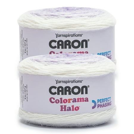 Caron® Colorama Halo™ #5 Bulky Blend Yarn, Lavender Frost 8oz/227g, 481 Yards (2 Pack)