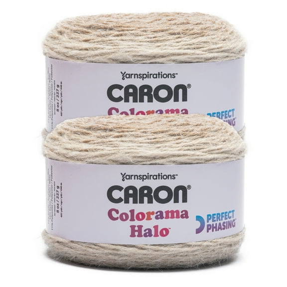 Caron® Colorama Halo™ #5 Bulky Blend Yarn, Nutmeg Frost 8oz/227g, 481 Yards (2 Pack)