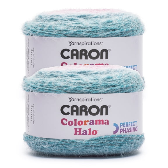 Caron® Colorama Halo™ #5 Bulky Blend Yarn, Rose Garden 8oz/227g, 481 Yards (2 Pack)