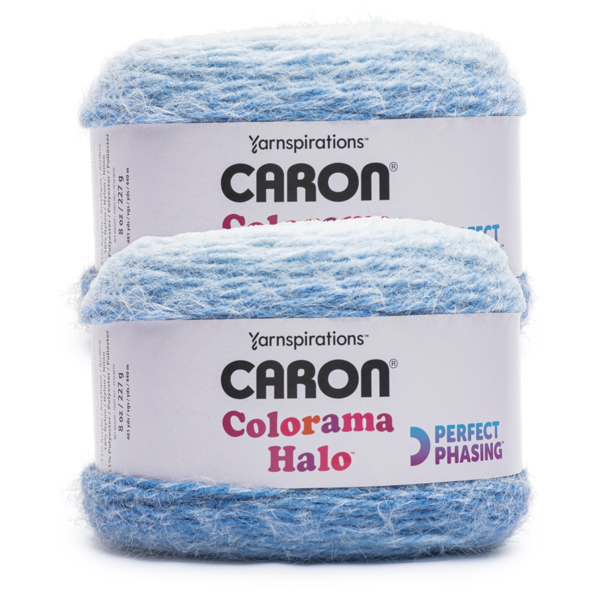 NEW Perfect Phasing Yarns: Caron Colorama Halo and Bernat Blanket 