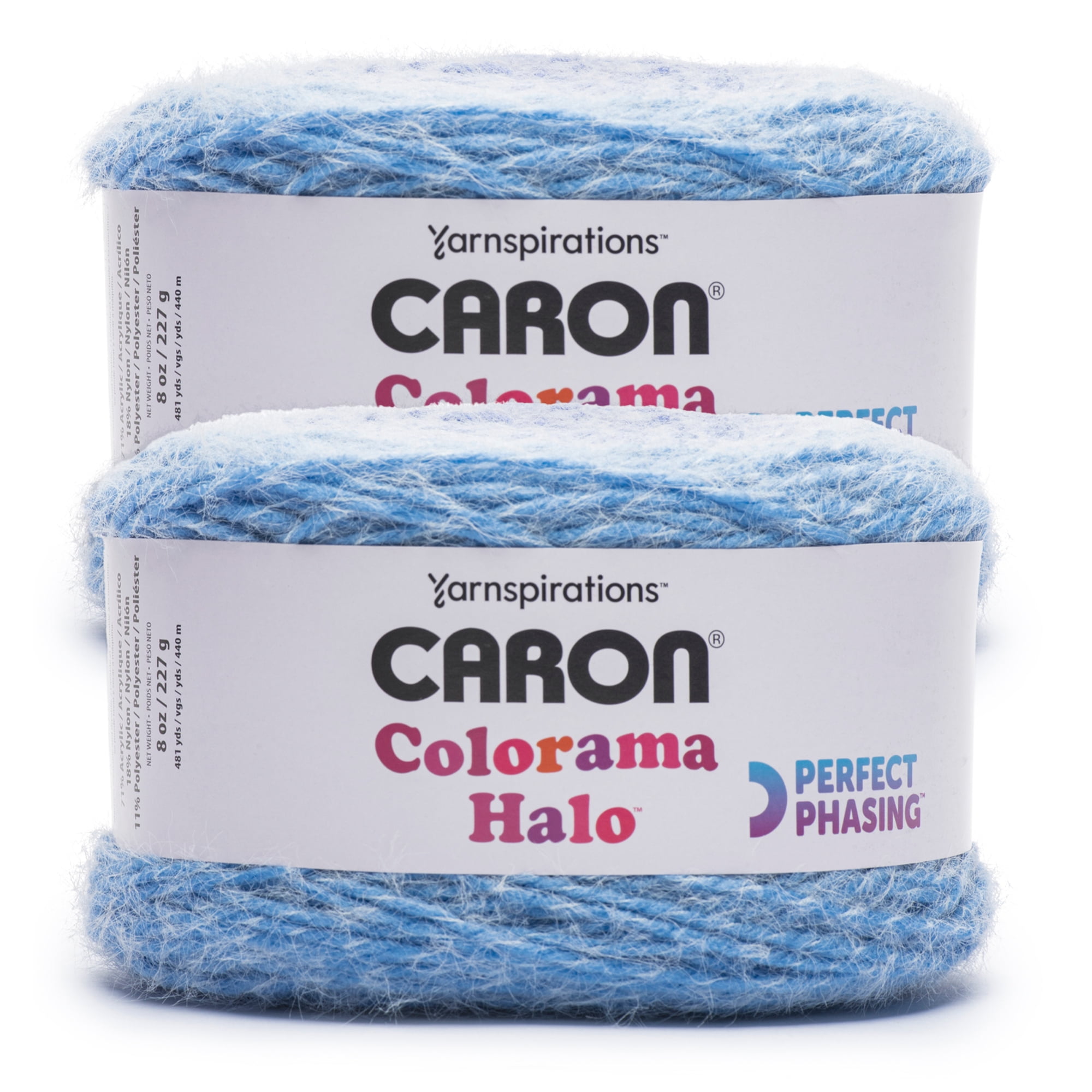 Caron® Colorama Halo™ #5 Bulky Blend Yarn, Amber Ocean 8oz/227g, 481 Yards  (2 Pack) 