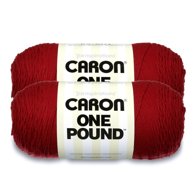 Caron Acrylic Yarn, Machine Washable and Dryable, 812 Yards, 1 Pound, Sky  Blue 