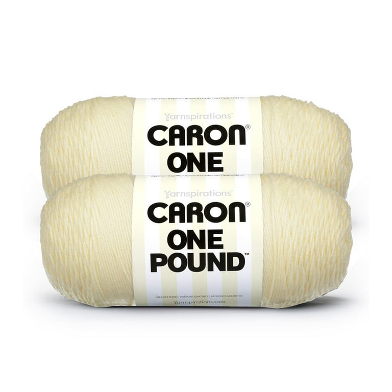 Caron One Pound Cape Cod Blue Yarn - 2 Pack of 454g/16oz - Acrylic - 4 Medium Worsted - 812 Yards - Knitting/Crochet