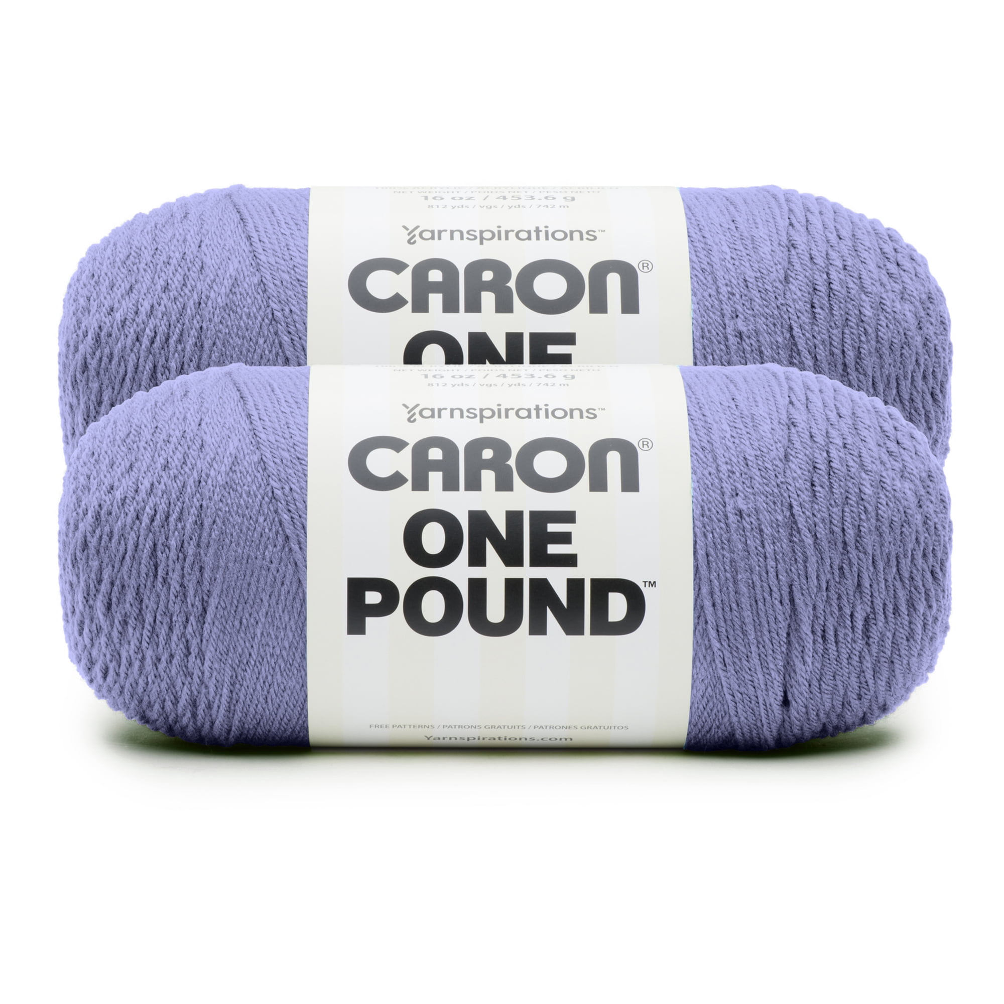 Caron® One Pound™ #4 Medium Acrylic Yarn, Light Violet 16oz/454g