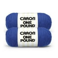 thumbnail image 1 of Caron® One Pound™ #4 Medium Acrylic Yarn, Royalty 16oz/454g, 812 Yards (2 Pack), 1 of 9