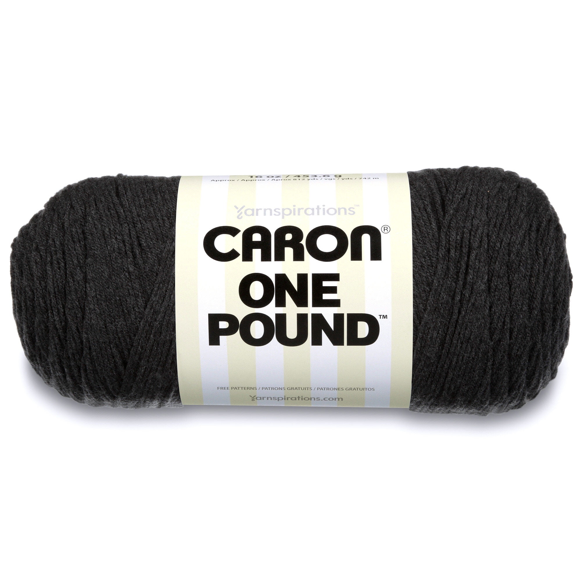 Caron One Pound Yarn, Dark Gray Mix - Walmart.com
