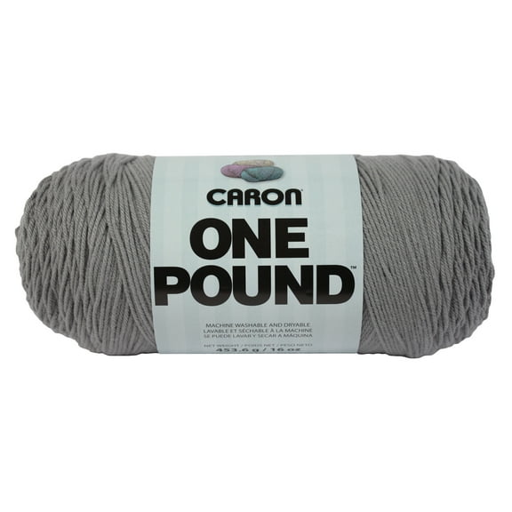 Caron One Pound Yarn, Gray