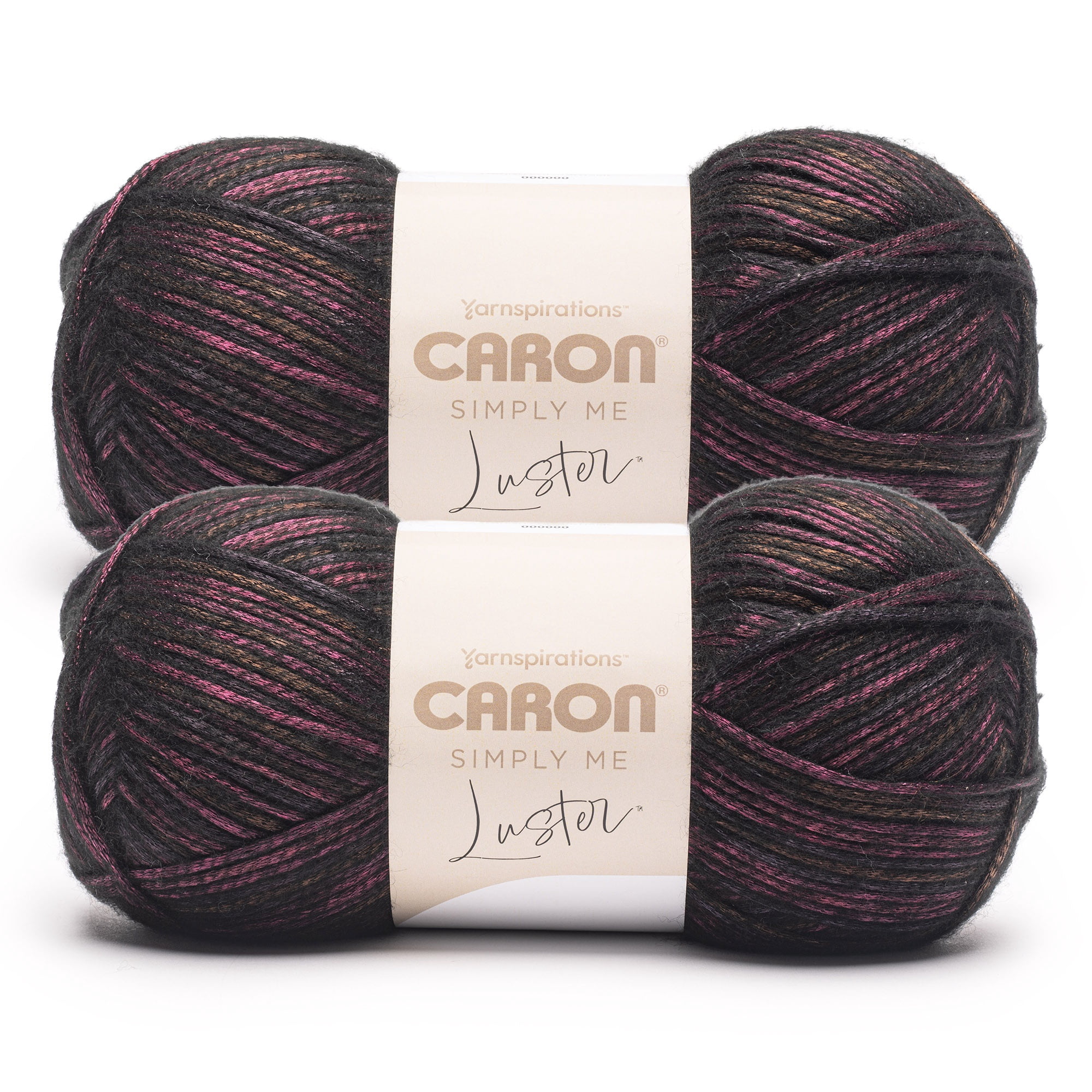 Caron® Simply Me Luster™ #4 Worsted (Medium) Blend Yarn, Ruby 6oz/170g 360 Yards (2 Pack)