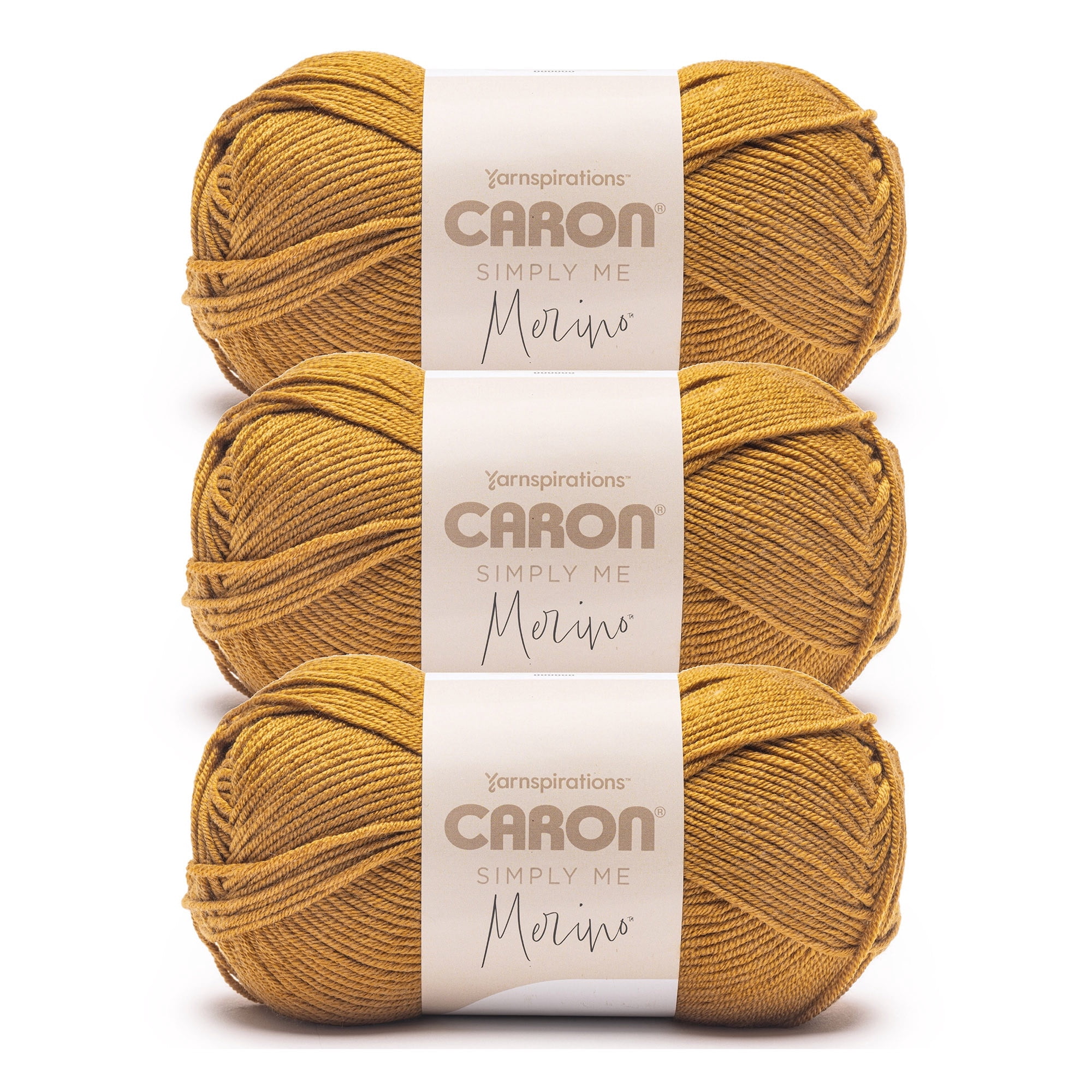 Caron® Simply Me Merino™ #3 DK (Light) Blend Yarn, Caramel 3.5oz/100g 215 Yards (3 Pack)