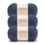 Caron  Simply Me Merino  #3 DK Light Blend Yarn, Deep Water Heather 3.5oz/100g 215 Yards 3 Pack