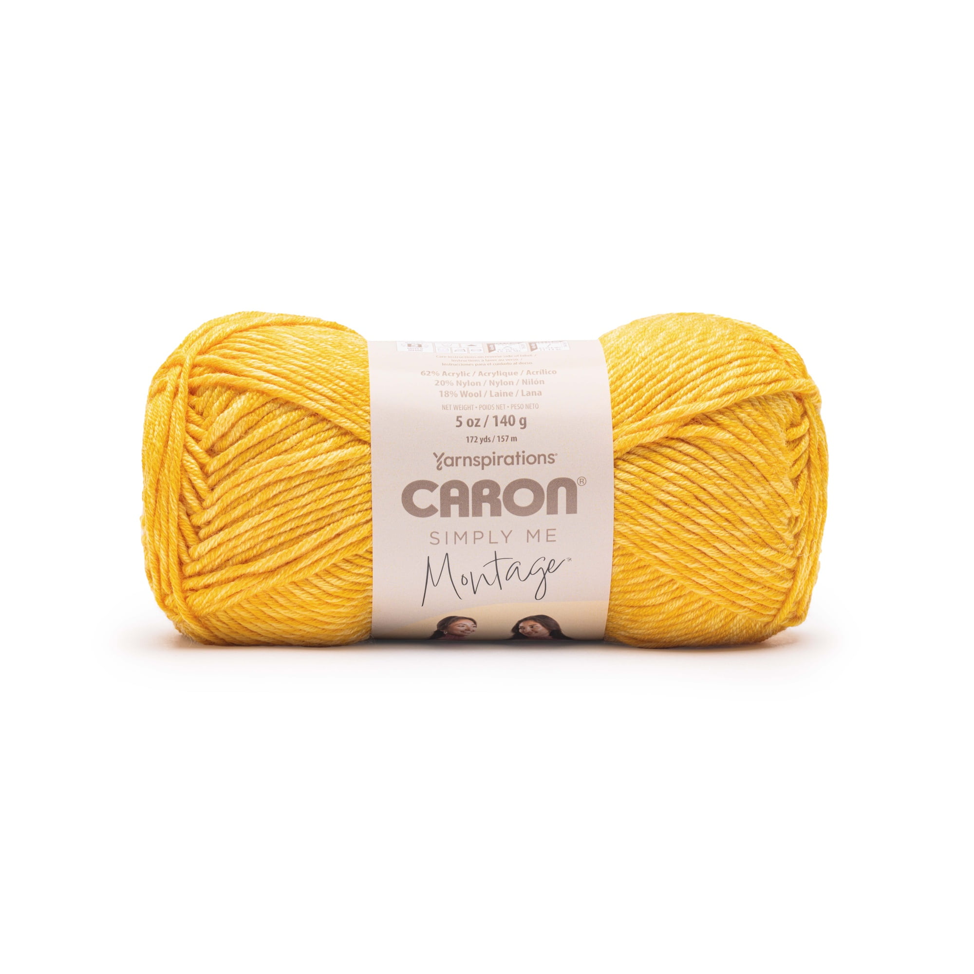 Caron® Simply Me Montage™ #5 Bulky Blend Yarn, Amber 5oz/140g 172 Yards