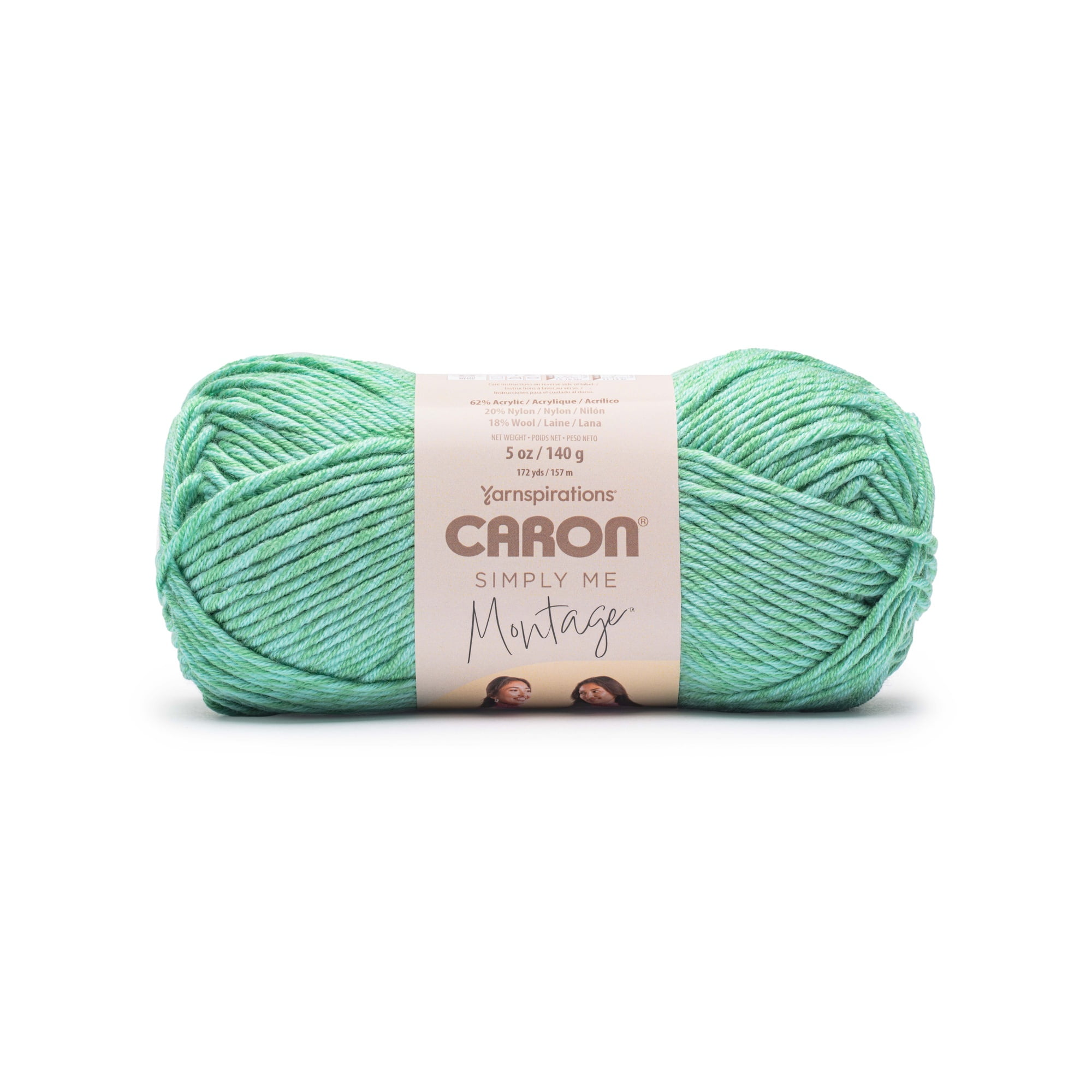 Caron® Simply Me Montage™ #5 Bulky Blend Yarn, Jasper 5oz/140g 172 Yards