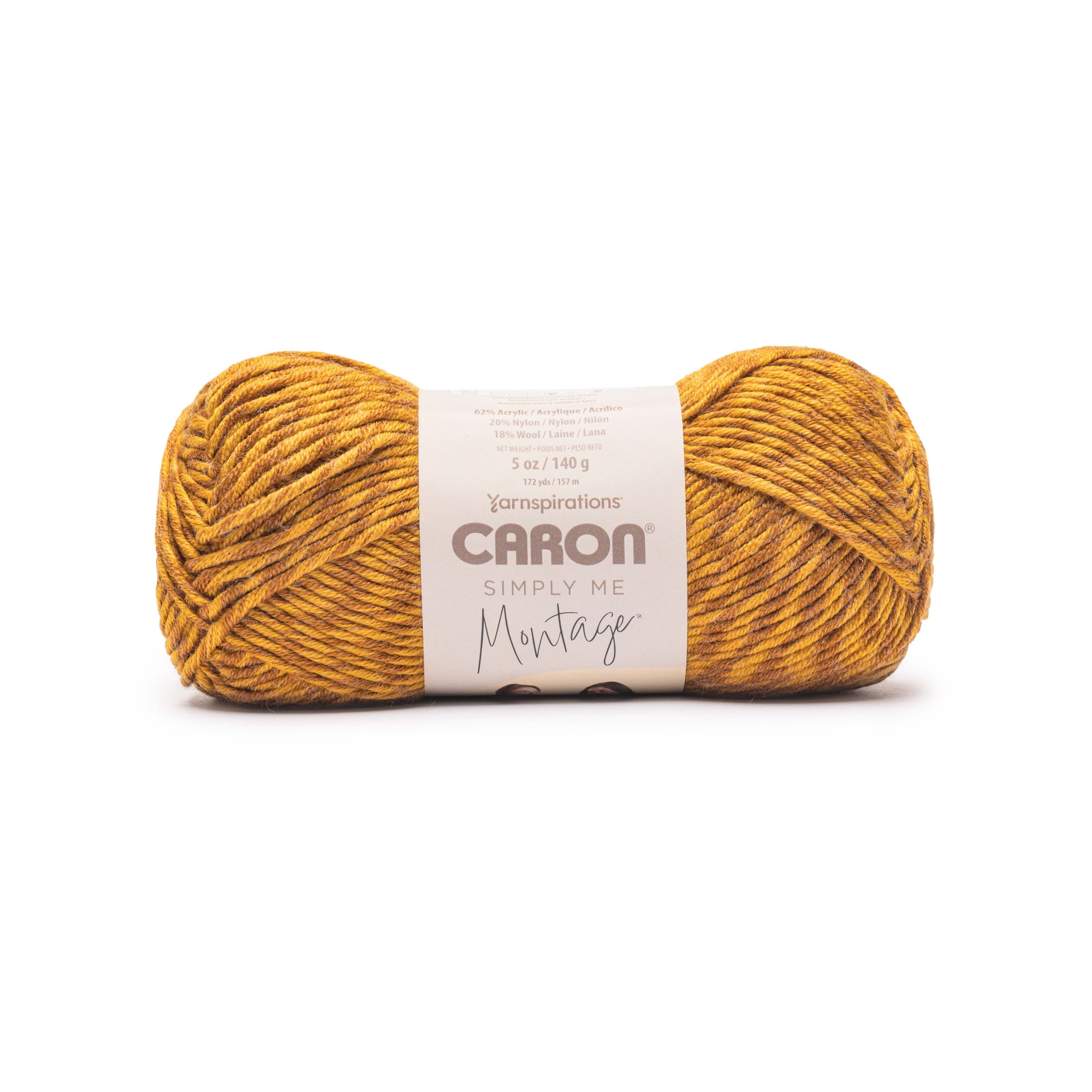 Caron® Simply Me Montage™ #5 Bulky Blend Yarn, Tigers Eye 5oz/140g 172 Yards