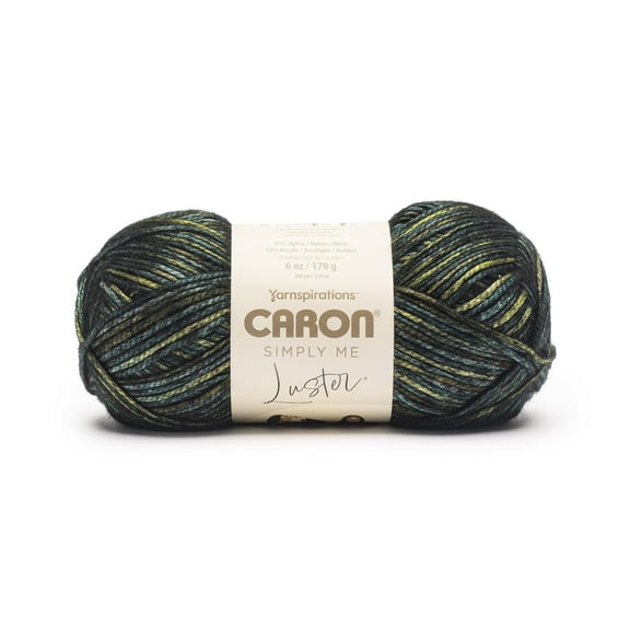 Caron® Simply Me Luster™ #4 Worsted (Medium) Blend Yarn, Malachite 6oz/170g 360 Yards