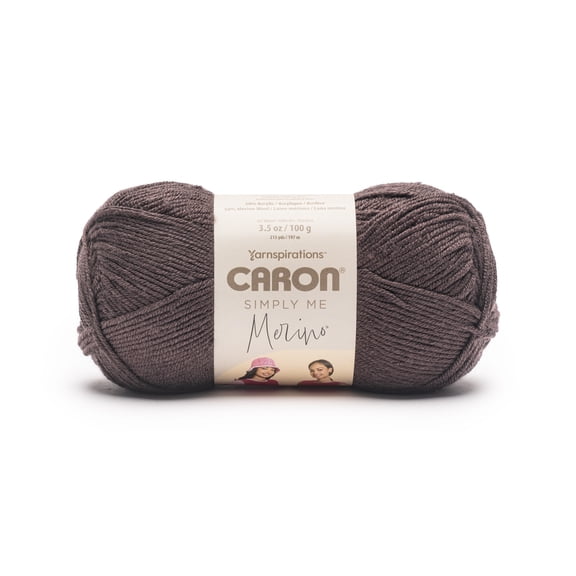 Caron® Simply Me Merino™ #3 DK (Light) Blend Yarn, Cocoa Bean Heather 3.5oz/100g 215 Yards