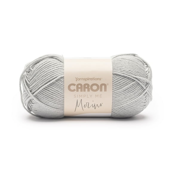 Caron® Simply Me Merino™ #3 DK (Light) Blend Yarn, Gray Willow 3.5oz/100g 215 Yards