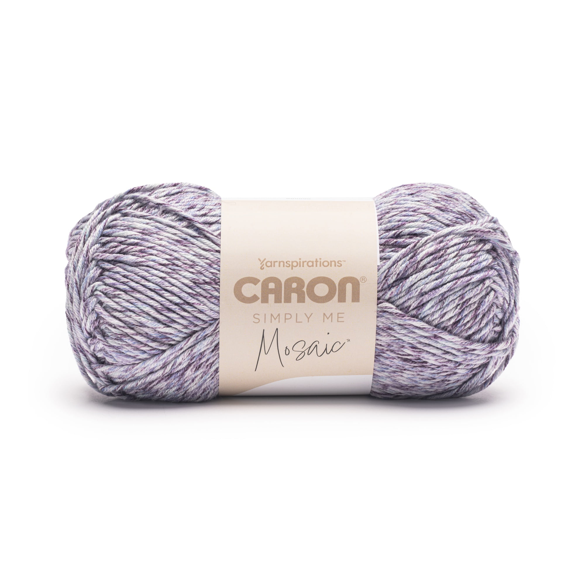 Caron® Simply Me Mosaic™ #5 Bulky Blend Yarn, Purple Agate 5oz/140g 173 Yards