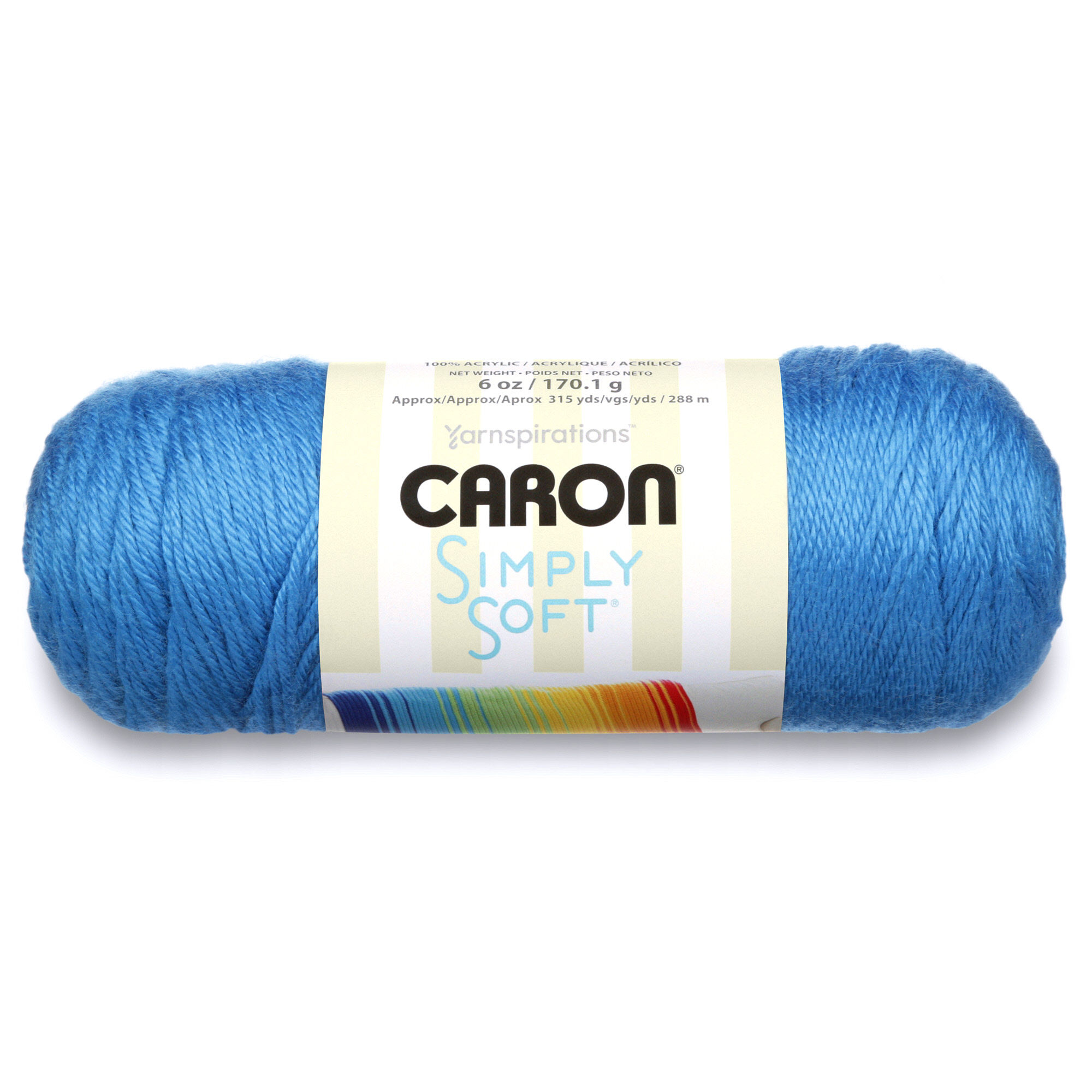 Caron® Simply Soft® #4 Medium Acrylic Yarn, Cobalt Blue 6oz/170g, 315 Yards - image 1 of 2